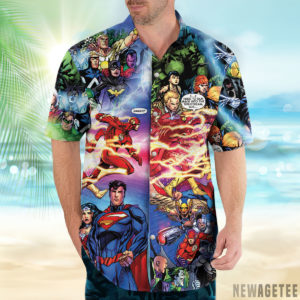 Flash And Pandora Merging Worlds Prime Earth Pandora DC Hawaiian Shirt, Beach Shorts