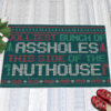 Let’s Get Lit Funny Christmas Doormat