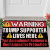Warning Conservative Funny Political Warning Doormat