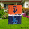 New York Mets vs New York Yankees House Divided Garden Flag House Baseball Flag