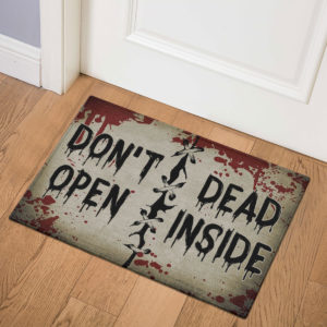 3 Indoor Door Mat Dont Open Dead Inside Halloween Zombie Doormat