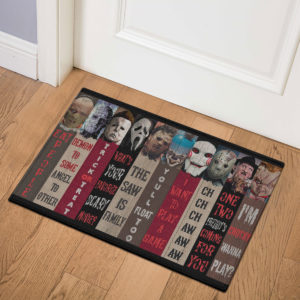 3 Indoor Door Mat Movie Characters Halloween Horror Decorative Doormat