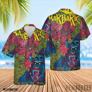 Barbaric Maria The Wolf Variant Hawaiian Shirt, Beach Shorts