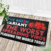 There Is Some Horrors in This House Halloween Horror Characters  Doormat