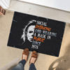 Michael Myers Wait Are You Vaccinated Halloween Warning Doormat