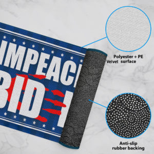 6 Rug Anti Biden Blood On His Hands Bloody Hand Impeach Biden Indoor Doormat