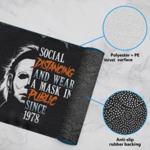 6 Rug Michael Myers Social Distancing And Wearing A Mask In Public Since 1978 Halloween Doormat