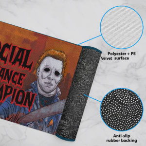 6 Rug Myers Social Distance Champion Serial Killer Halloween Doormat