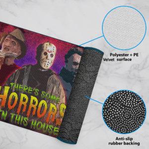 6 Rug There Is Some Horrors in This House Halloween Horror Characters Doormat