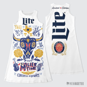 Miller Lite It’s Miller Time In Texas Costume Maxi Dress