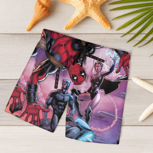 Deadpool Marvel Comics Hawaiian Shirt, Beach Shorts