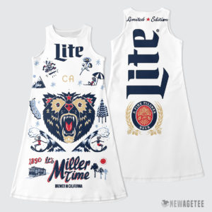 Miller Lite It’s Miller Time In California Costume Maxi Dress
