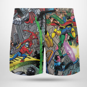 Infinite Crisis Sorting out the Crisis DC Hawaiian Shirt, Beach Shorts