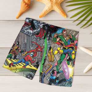 Infinite Crisis Sorting out the Crisis DC Hawaiian Shirt, Beach Shorts
