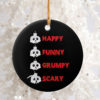 Cowboy Merry Christmas Y?all The Williams Family Round Ornament