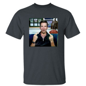 Dark Heather T Shirt Eli Manning middle finger fucking shirt