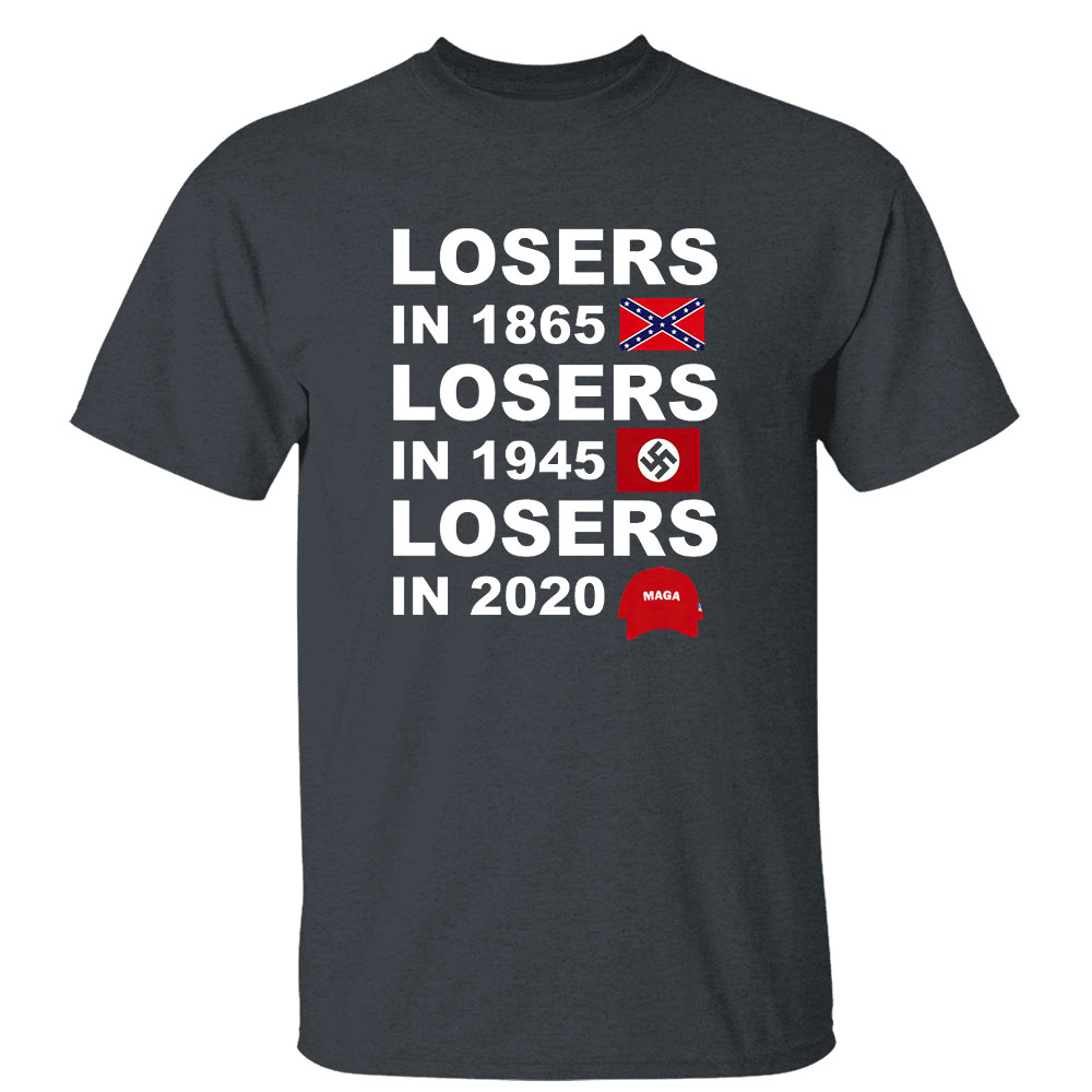 George Clooney losers in 1865 losers in 2020 t-shirt George Clooney losers in 1865 losers in 2020 t-shirt
