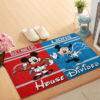 Seattle Seahawks vs Minnesota Vikings Mickey And Minnie Teams NFL House Divided Doormat