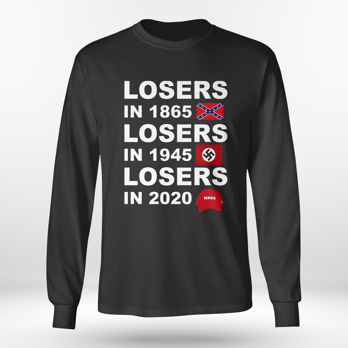 George Clooney losers in 1865 losers in 2020 t-shirt George Clooney losers in 1865 losers in 2020 t-shirt