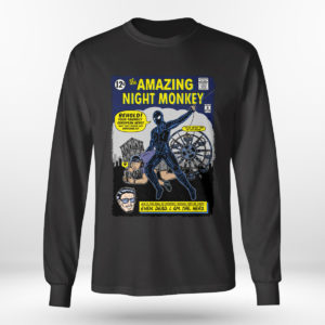 Unisex Longsleeve shirt The Amazing Night Monkey Superhero Spiderman Comics shirt