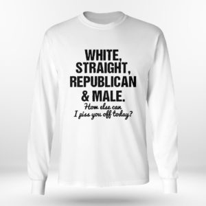 Unisex Longsleeve shirt White Straight Republican And Male Shirt