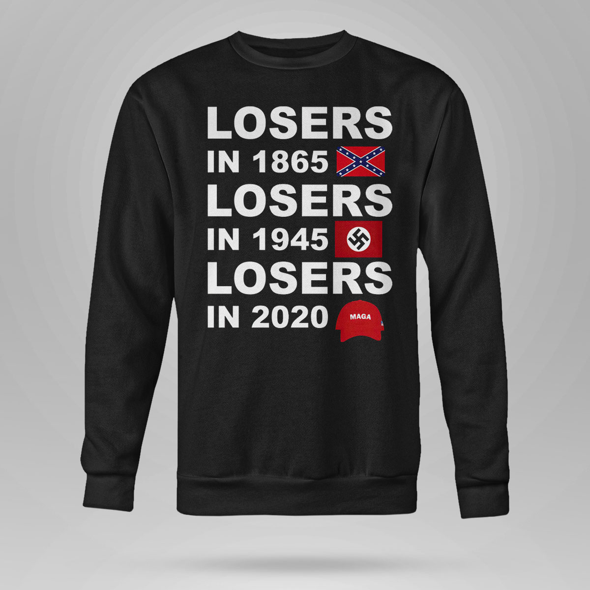 George Clooney losers in 1865 losers in 2020 t-shirt George Clooney losers in 1865 losers in 2020 t-shirt