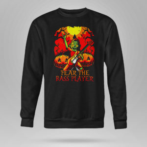 Unisex Sweetshirt Zombie Fear The Bass Player Pumpkin Halloween shirt