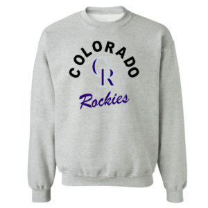 Unisex Sweetshirt sport grey MLB Baseball Colorado Rockies Shirt