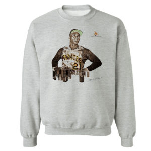 Unisex Sweetshirt sport grey Marlins News Roberto Clemente Day shirt