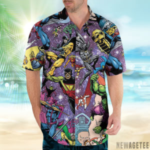 Thanos Marvel vs Avengers Hawaiian Shirt, Beach Shorts