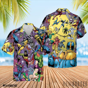 Thanos Marvel vs Avengers Hawaiian Shirt, Beach Shorts