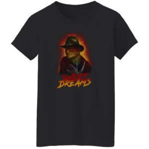 Sweet Dreams Mens Freddy Krueger T-Shirt Nightmare On Elm Street Halloween Movie Tee