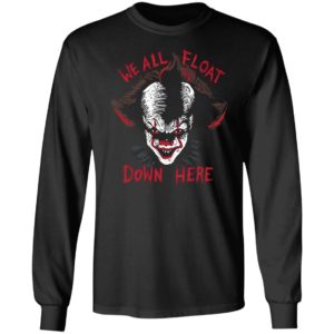 IT PENNYWISE We All Float Down Here Halloween CLOWN T-Shirt
