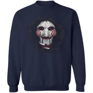 Saw T-Shirt, Mens Jigsaw Mask Halloween Horror Movie Unisex Top Scary