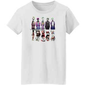 THE JOKER HARLEY QUINN T-Shirt, Batman Suicide Squad Mens Unisex Tee Dark Knight