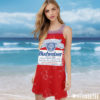 Miller Lite It’s Miller Time In California Costume Maxi Dress