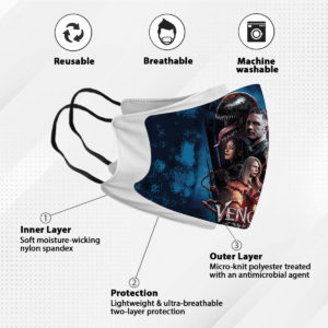 3 Face Mask Venom 2 Halloween Face Mask