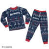 Minnesota Vikings Ugly Christmas Raglan Pajamas Set