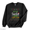 Christmas Funny Shirt Cute Gift Let’s Get Lit Xmas Pajamas Shirt