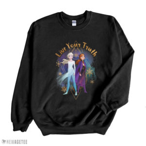 Disney Frozen 2 Elsa Anna Live Your Truth Geometric Portrait Sweatshirt
