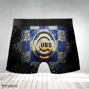 Chicago Cubs MLB Glitter Mens Underwear Boxer Briefs