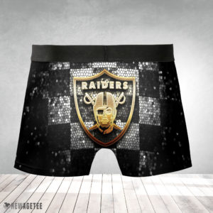 Oakland Raiders NFL Glitter Mens Underwear Boxer Briefs