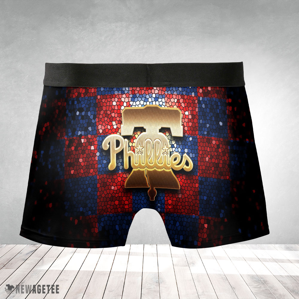 Philadelphia Phillies MLB Glitter Mens Underwear Boxer Briefs