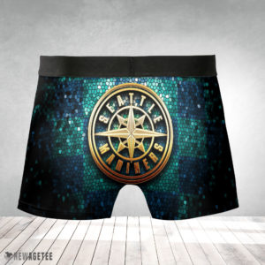 Boxer Briefs Seattle Mariners MLB Glitter Mens Underwear Boxer Briefs