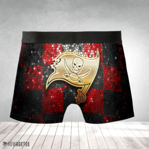 Tampa Bay Buccaneers NFL Glitter Mens Underwear Boxer Briefs