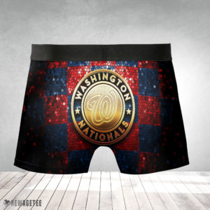 Boxer Briefs Washington Nationals MLB Glitter Mens Underwear Boxer Briefs