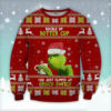 Couple Flamingo Breast Cancer Ugly Christmas Sweater