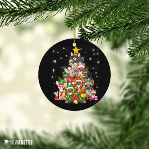 Chihuahua Christmas Tree Lights Ornament