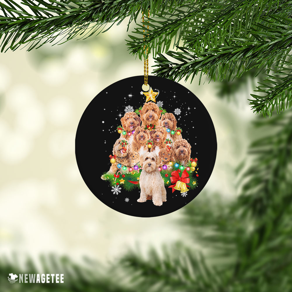 Labradoodle Christmas Tree Lights Funny Dog Chrismas Ornament Labradoodle Christmas Tree Lights Funny Dog Chrismas Ornament