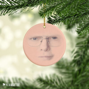 The Office TV Show Dwight Schrute Face Christmas Ornament Funny Holiday Gift